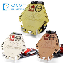 High quality design your own metal europe sports competition medallas 1st place 2nd place 3rd place award medals custom medal